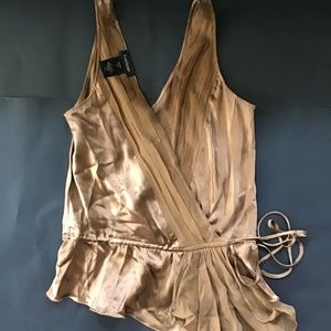 Women’s Brown Silk Blouse
